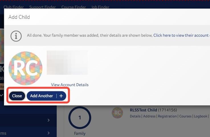 Creating an RLSS UK Account for Children