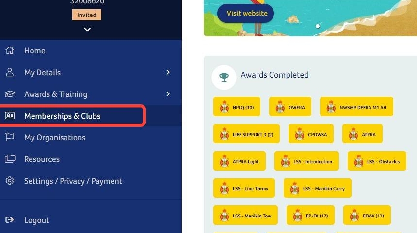 How to View your Membership Benefits