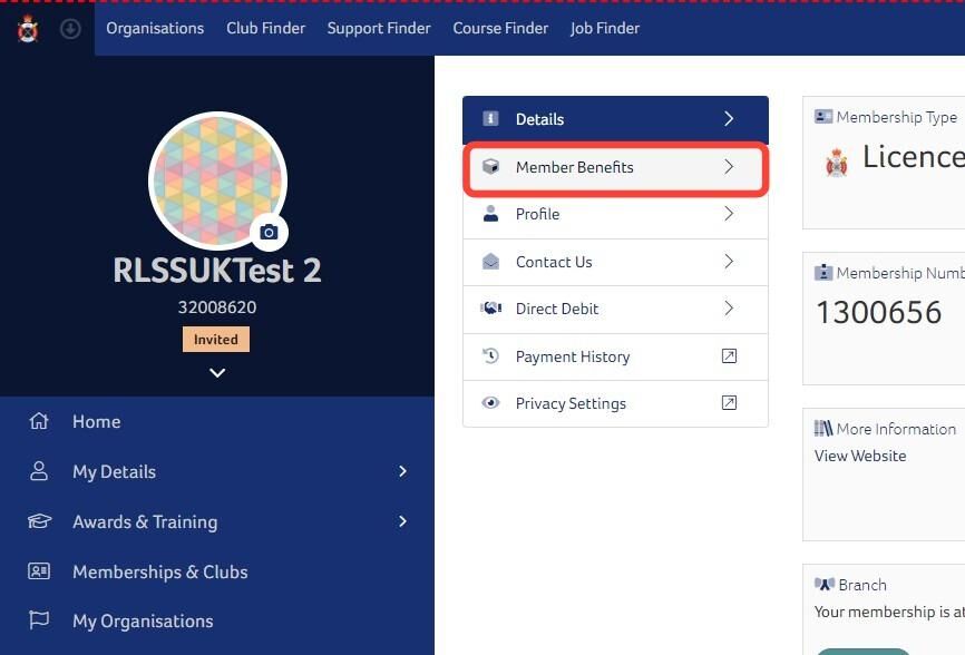 How to View your Membership Benefits
