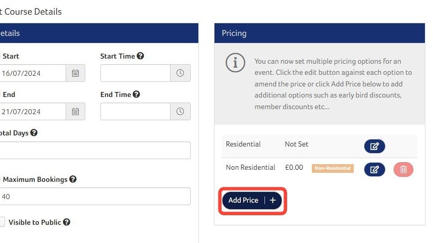 How to Set Pricing Rules for Courses