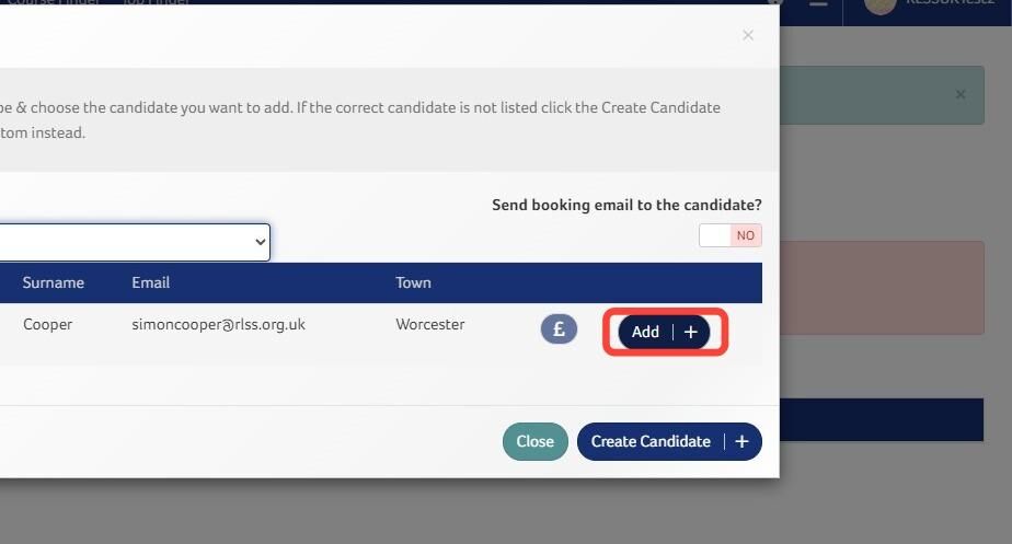 How to Add Candidates onto Courses