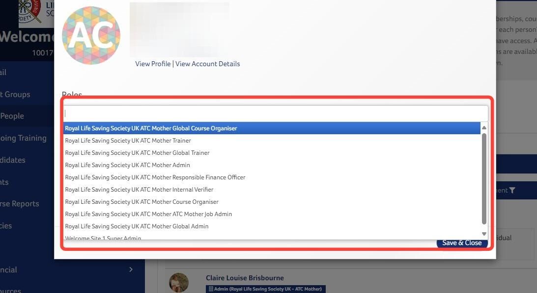How to Allocate User Levels and Roles to your Staff (for Approved Training Centres & Providers (ATC/P))