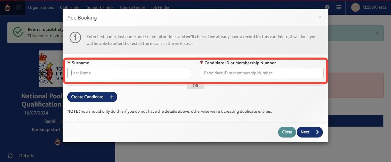 How to Add Candidates onto Courses