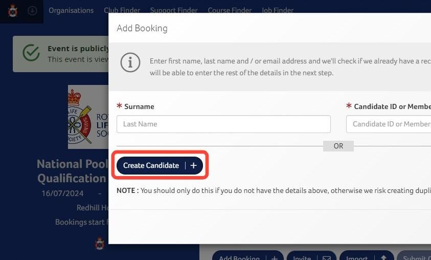 How to Add Candidates onto Courses