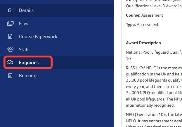 How to Receive and Manage Enquiries for Courses