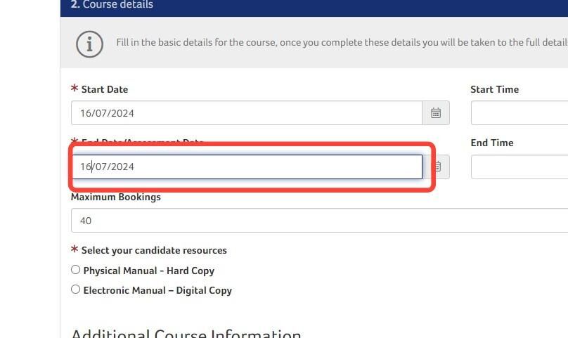 How to Register a Course