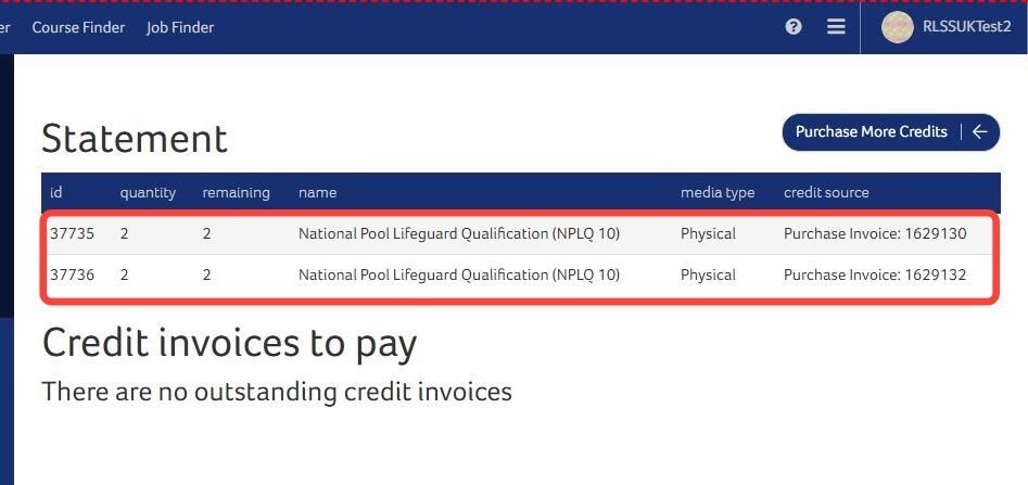 How to Purchase and Assign Credits on a Course
