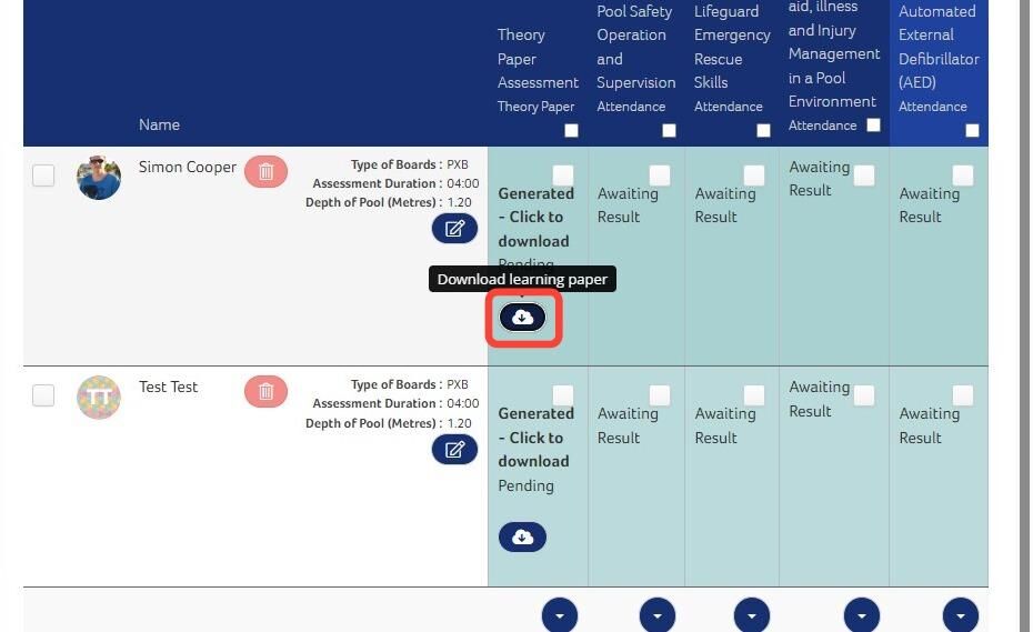 How to Download Theory Assessment Papers (for First Aid, NPLQ & NPSQ only)