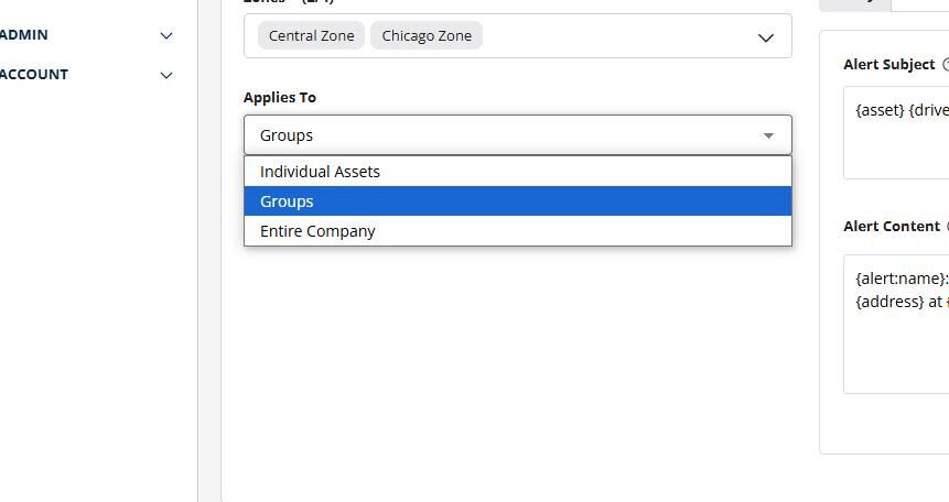 Adding an Alert – Geoforce