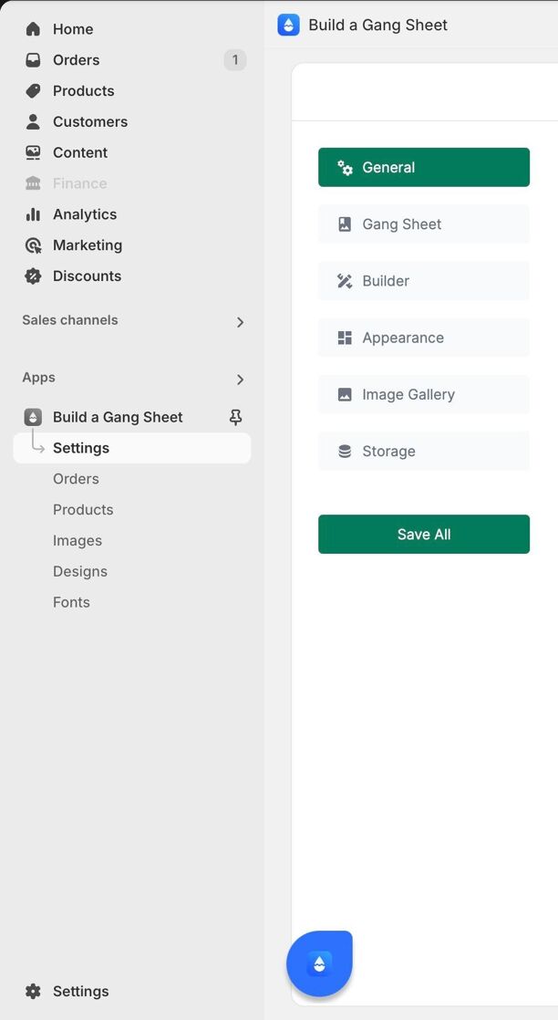 Builder Settings in Shopify