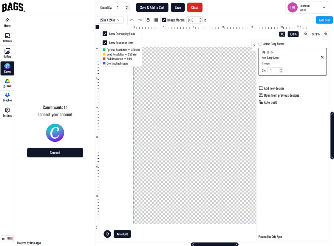 Connect Canva Account
