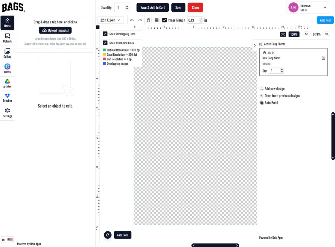 Logo Displayed in Builder