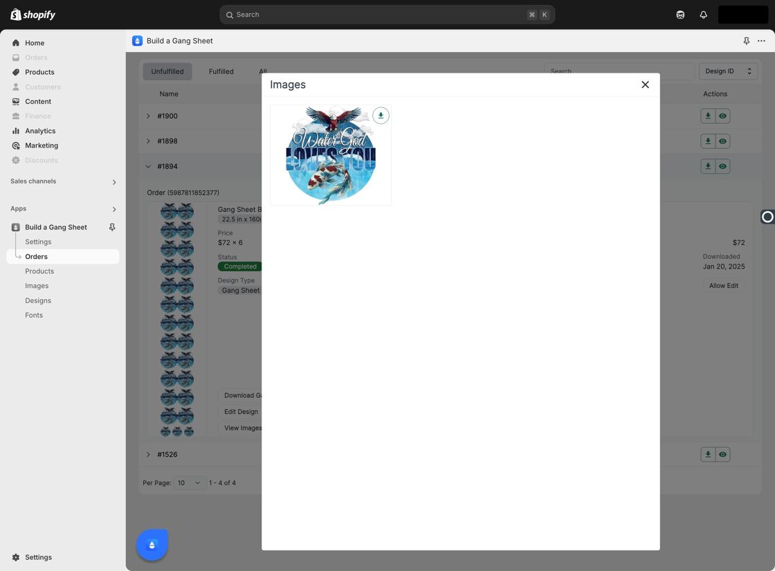 Download Customer Image