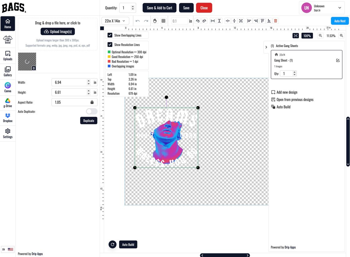 Image Selection for Overlay