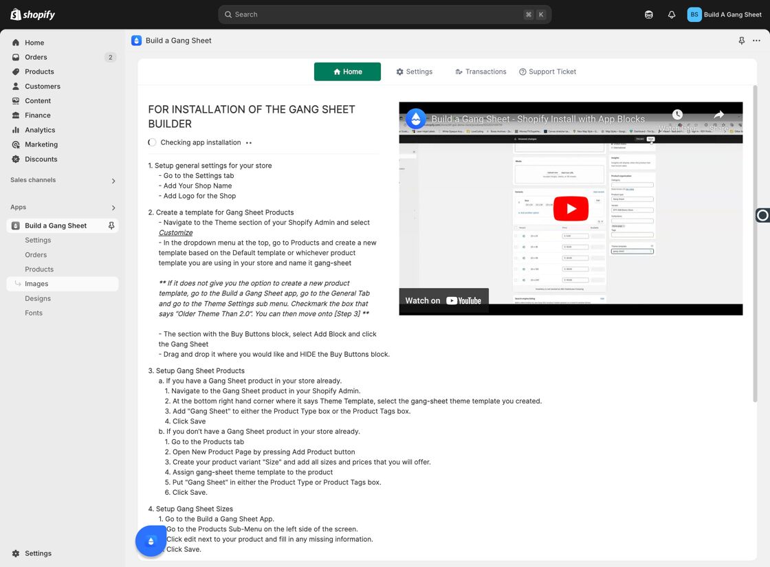 Open Images Tab