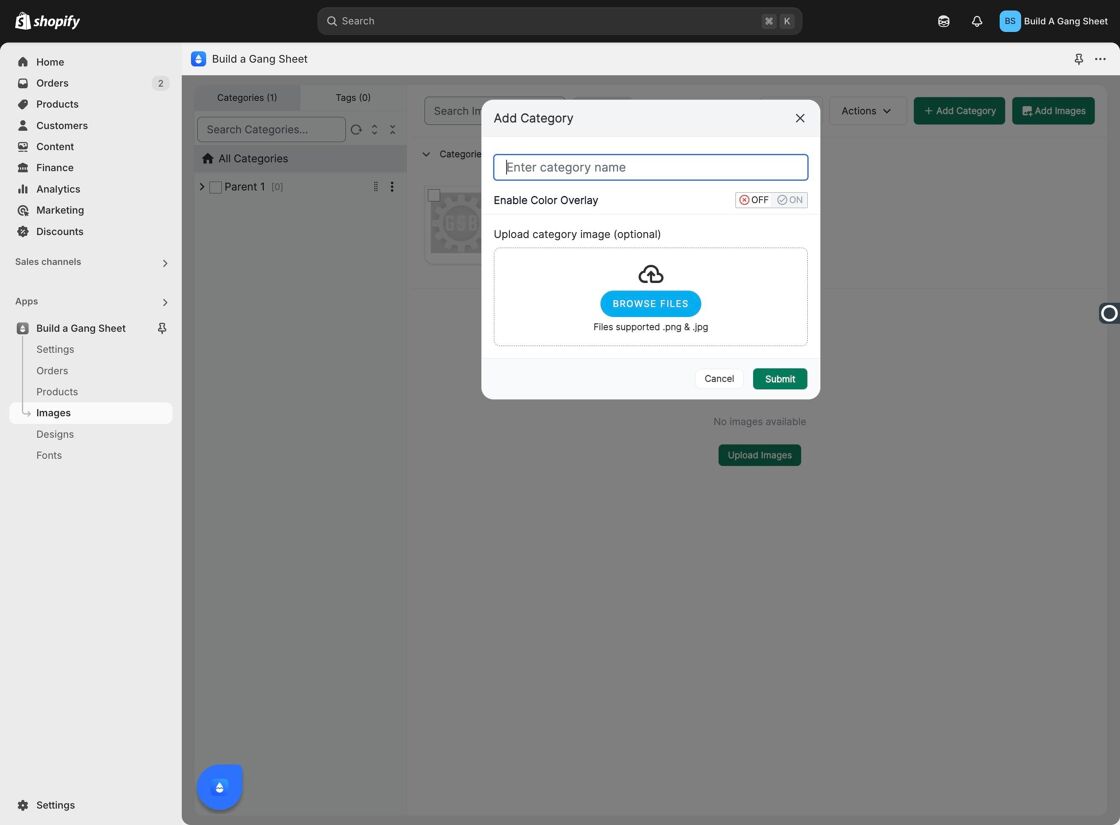 Enable Color Overlay Option