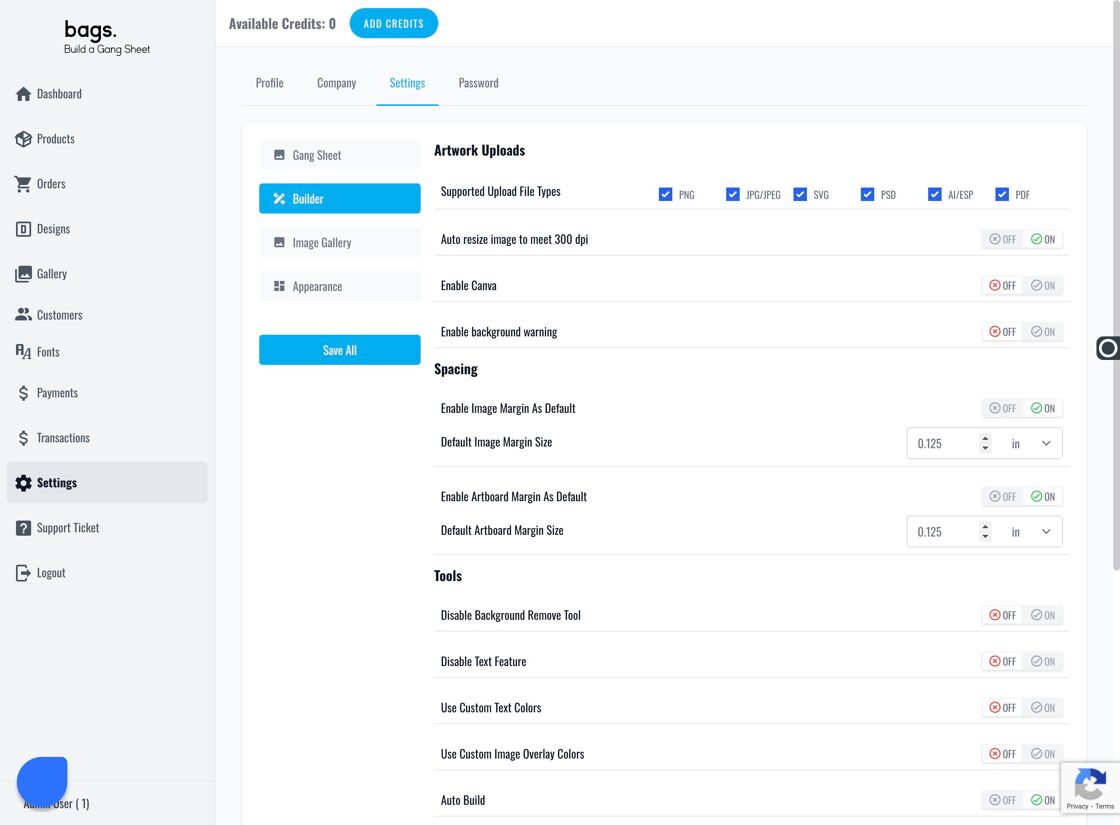 Edit Supported Upload File Types