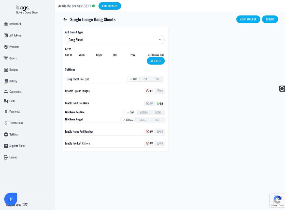 Preview Product Builder