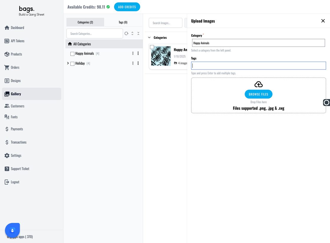 Add Tags to Image