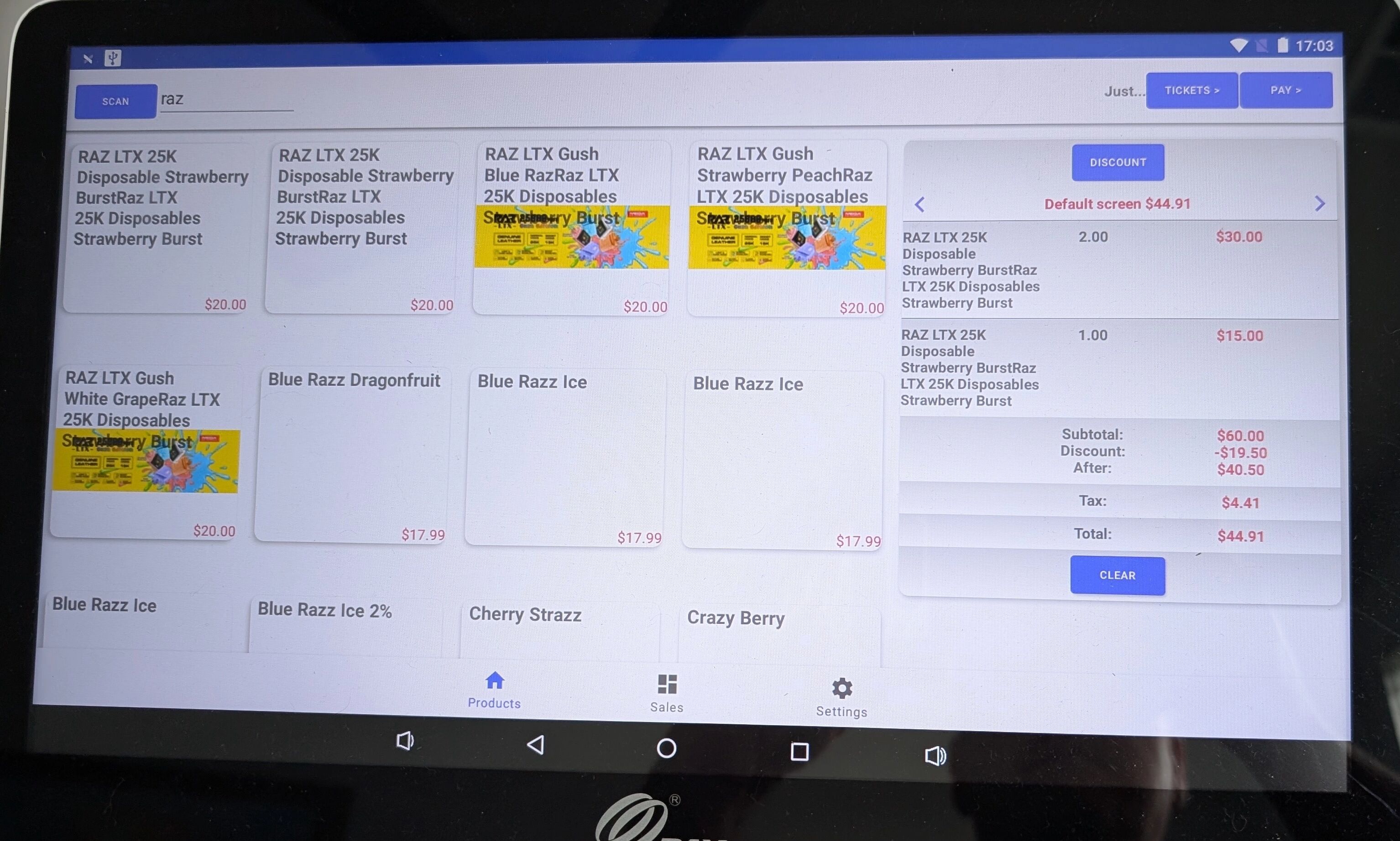 POS Discount Example