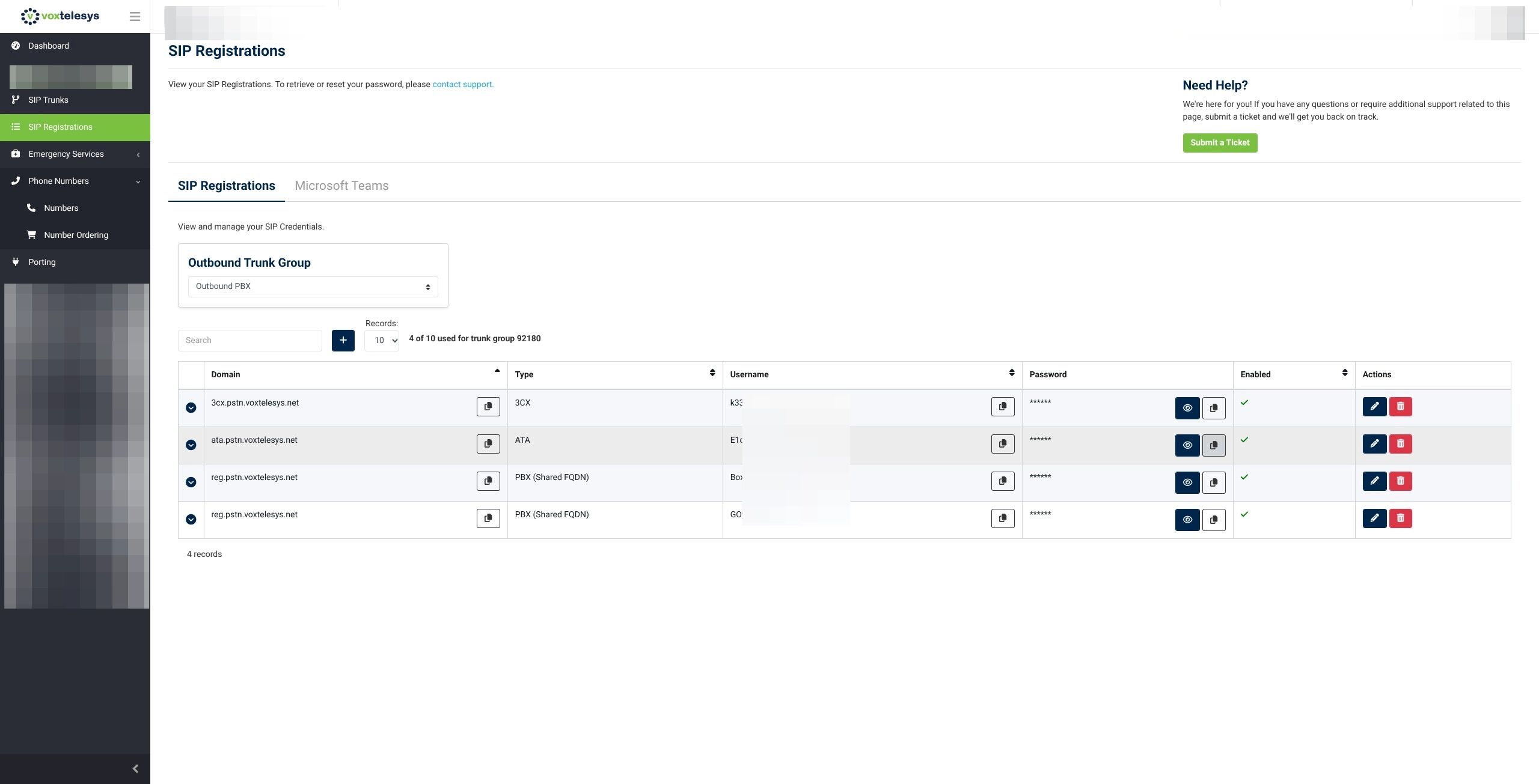 loctation in portal to copy password