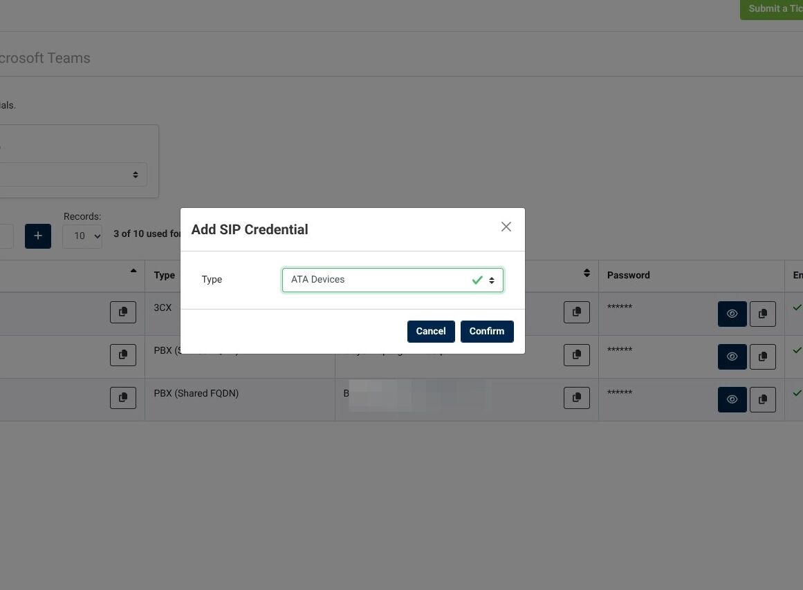 confirm button