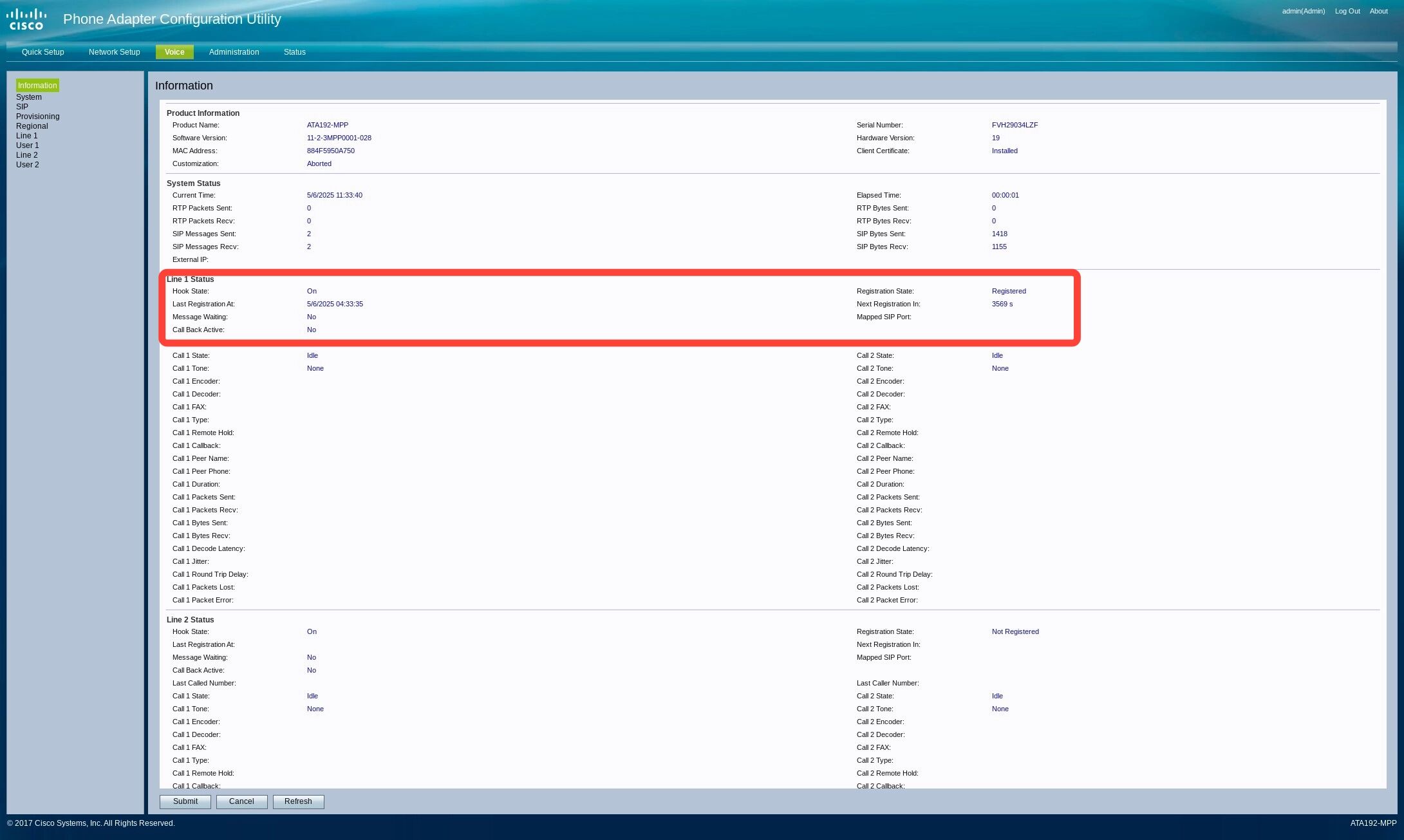 box around registered status