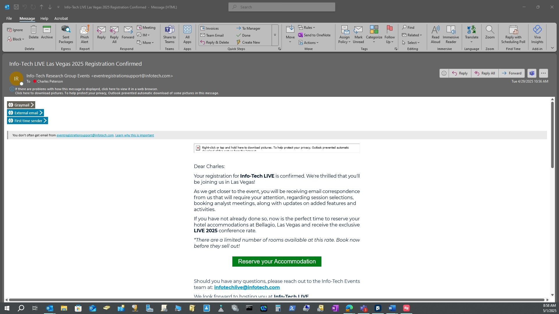 Article - Approving Graymail in Outlook