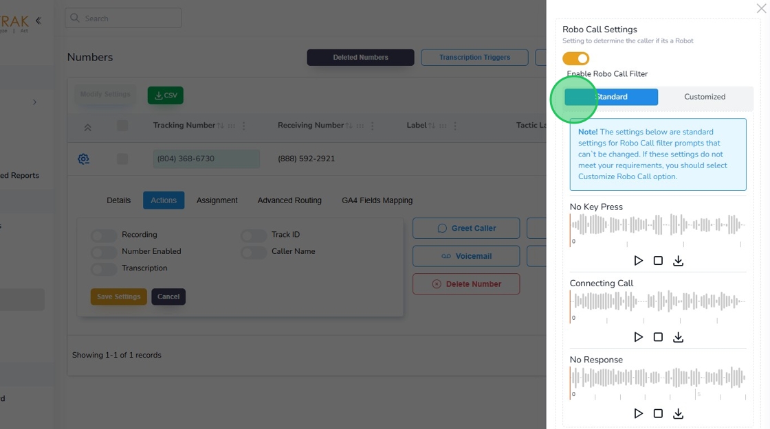Avidtrak Robo Call Filter