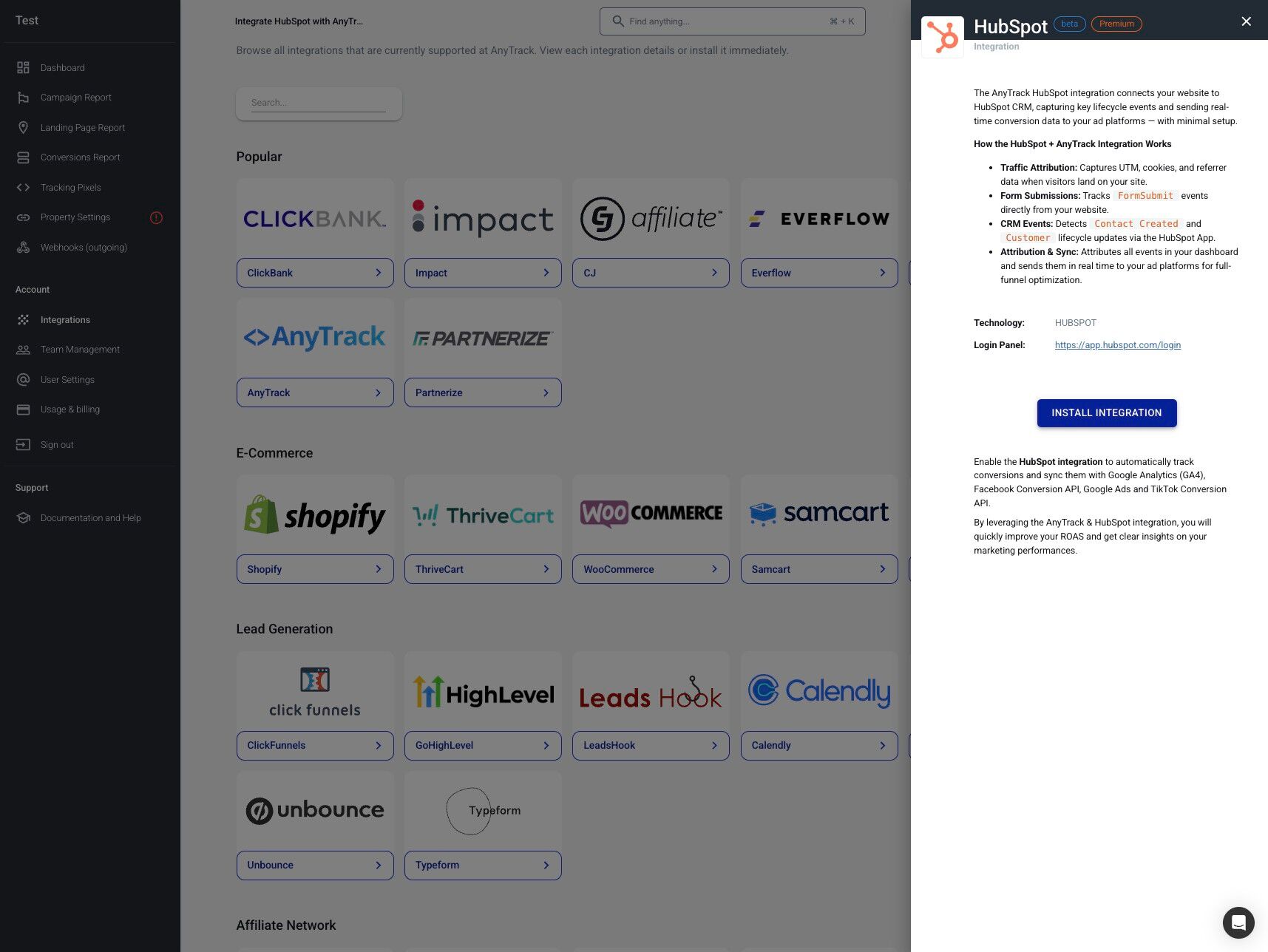 Install HubSpot Integration – Step 3