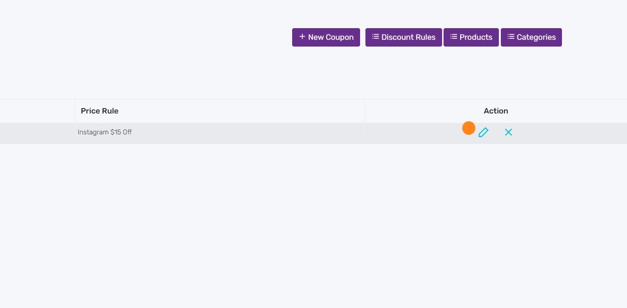 Edit coupon screenshot