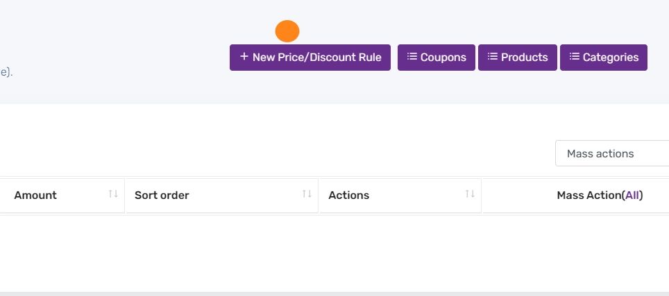 New rule button screenshot