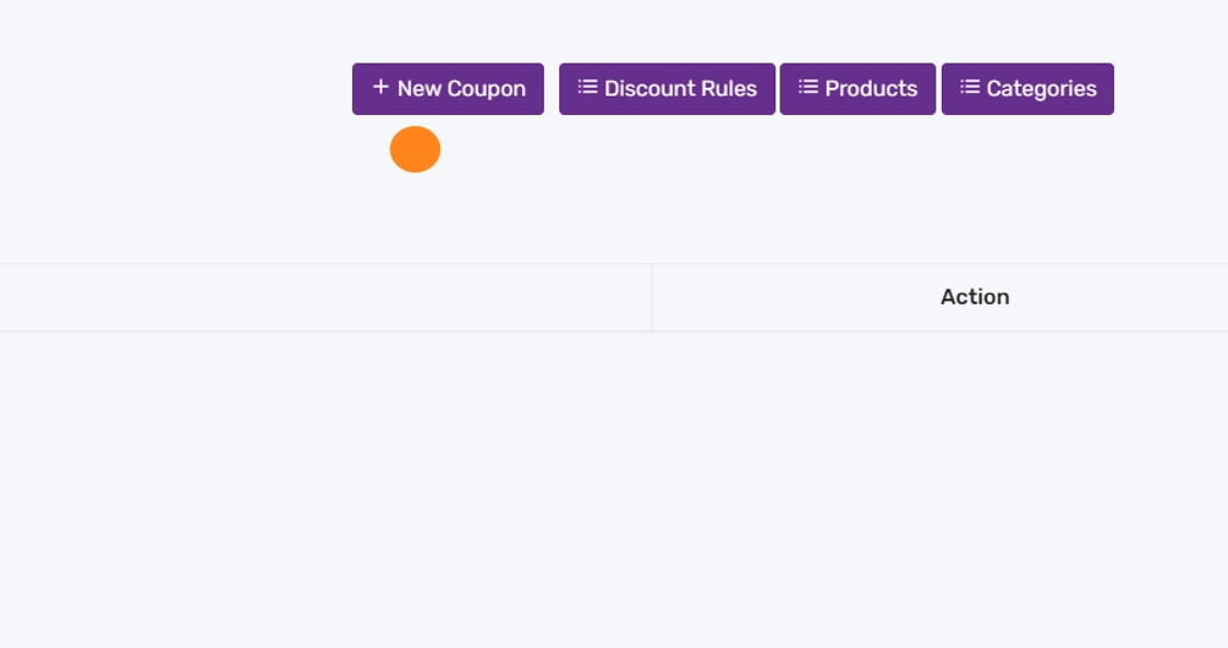 New Coupon button