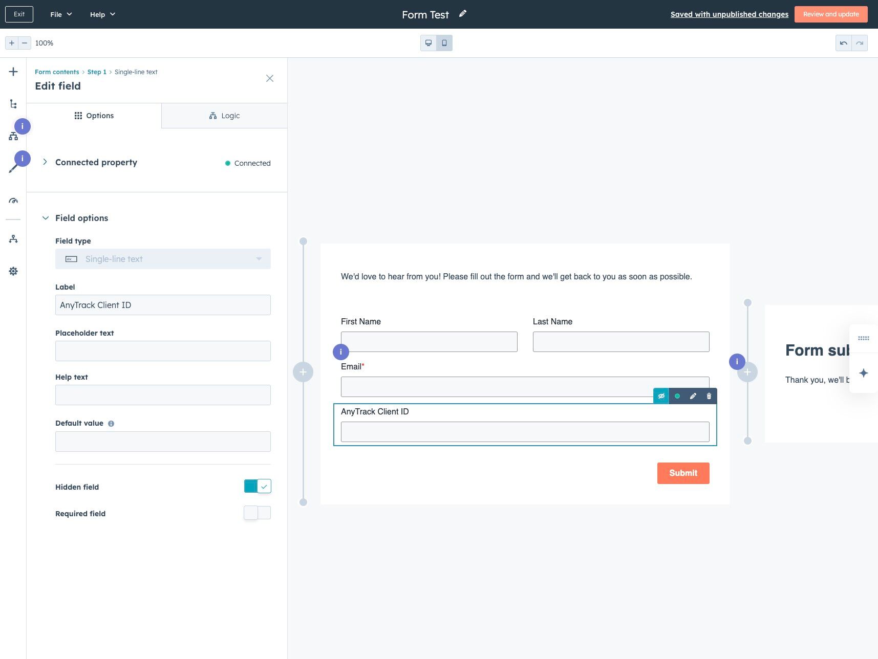 Review & Save Form – Step 11