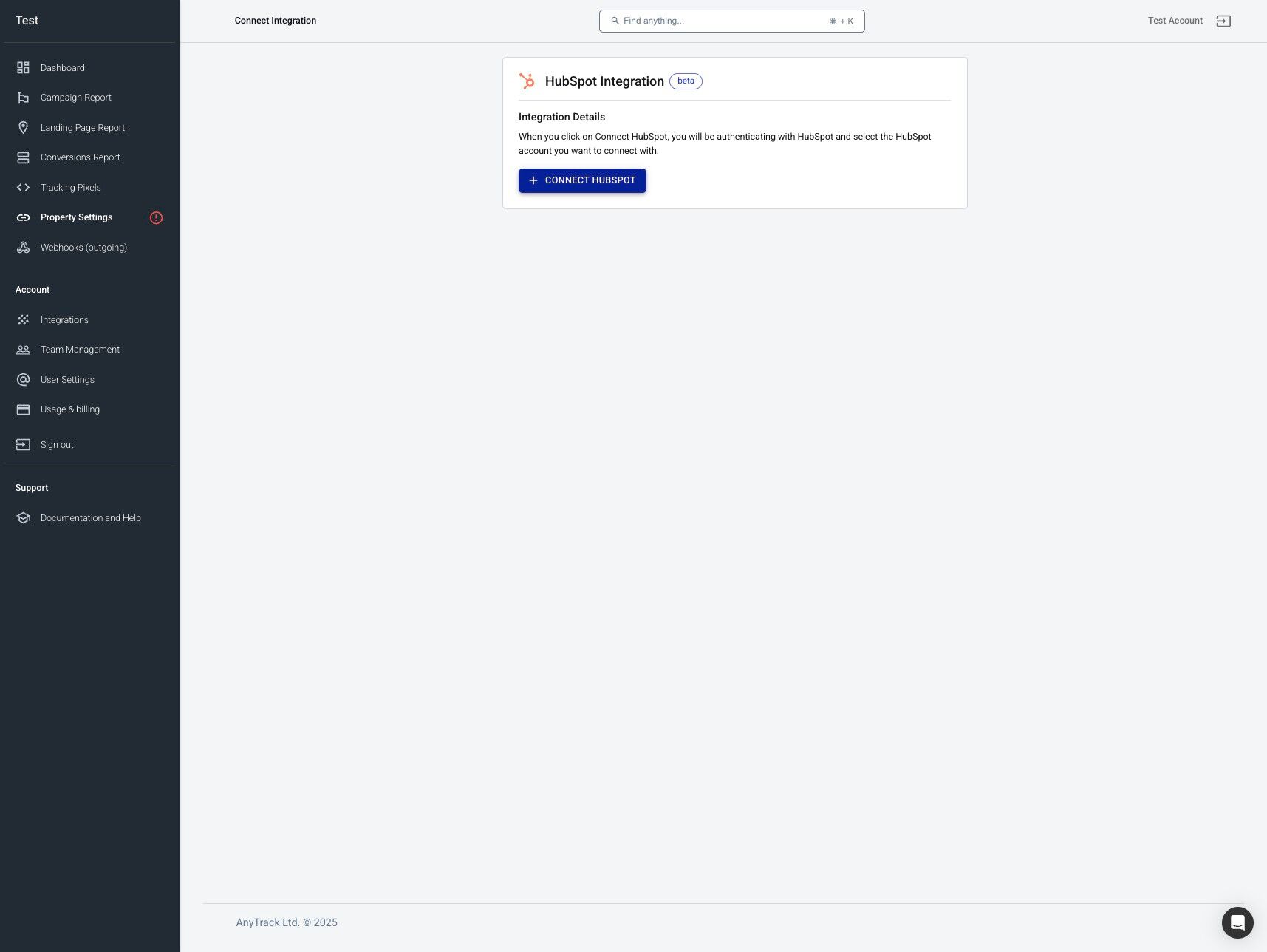 Connect to HubSpot – Step 5