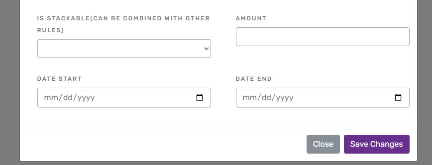 Saving percentage discount
