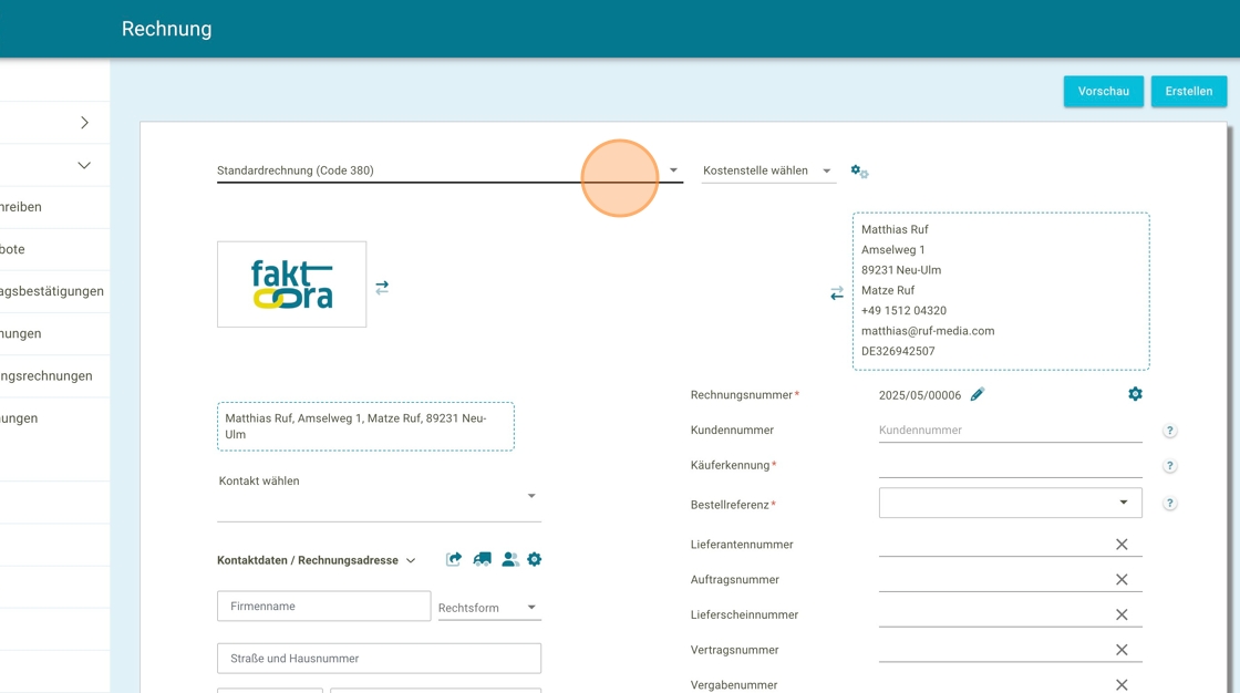 Gutschrift ohne Rechnung 4 - faktoora - faktoora -