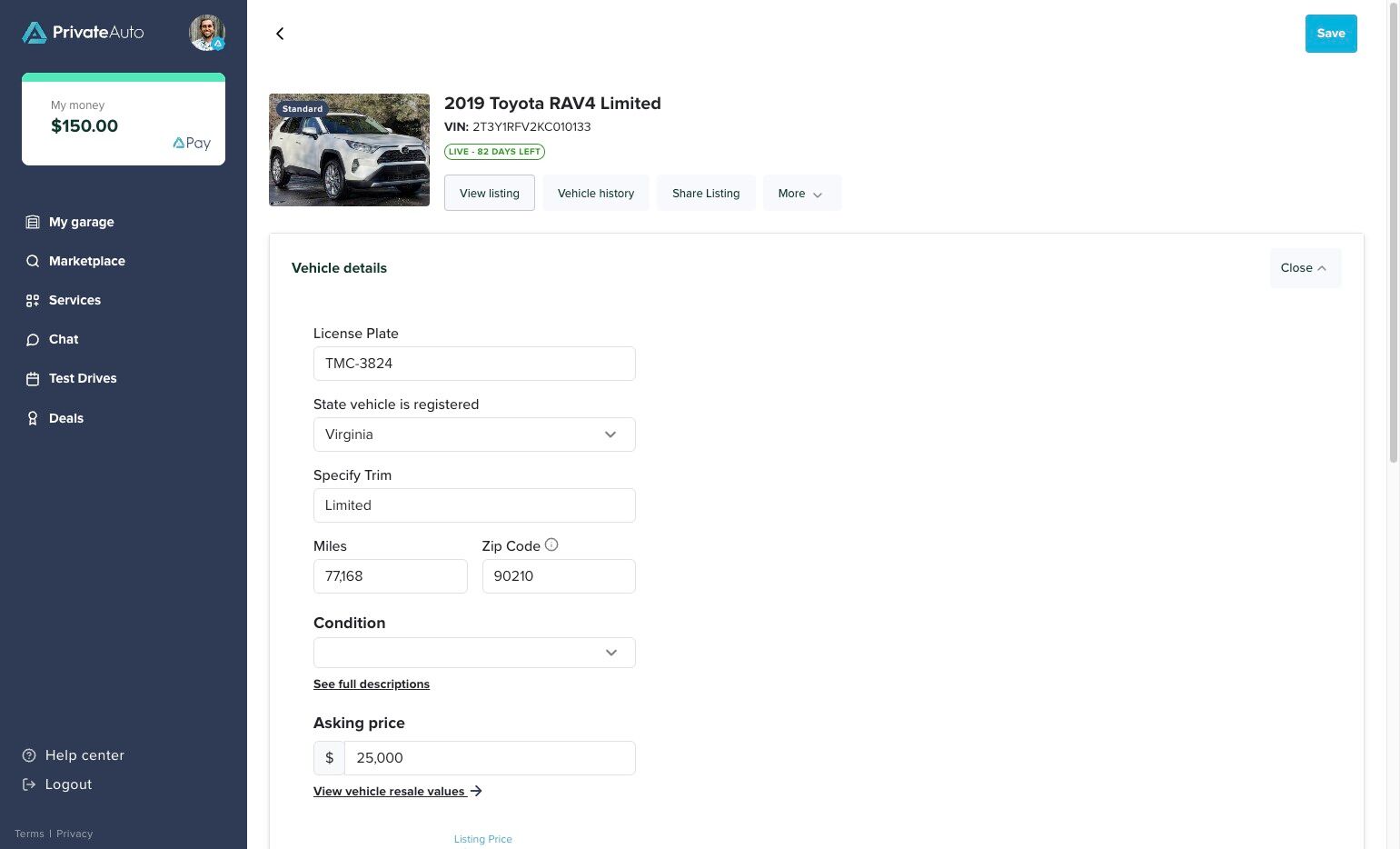 Final preview screen showing the 'View Listing' button