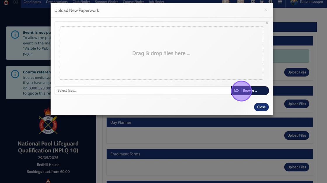 How To Upload Course Paperwork to Courses/Assessments