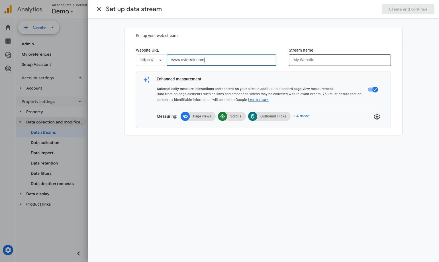 Google Analytics GA-4 Integration in AvidTrak