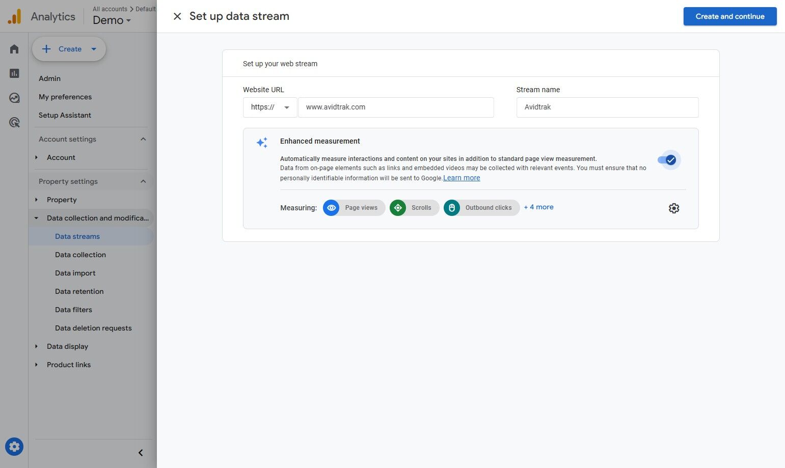 Google Analytics GA-4 Integration in AvidTrak