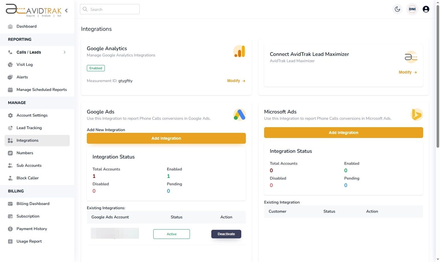 Microsoft Ads Integration