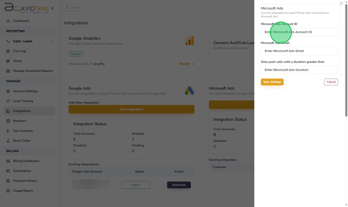 Microsoft Ads Integration