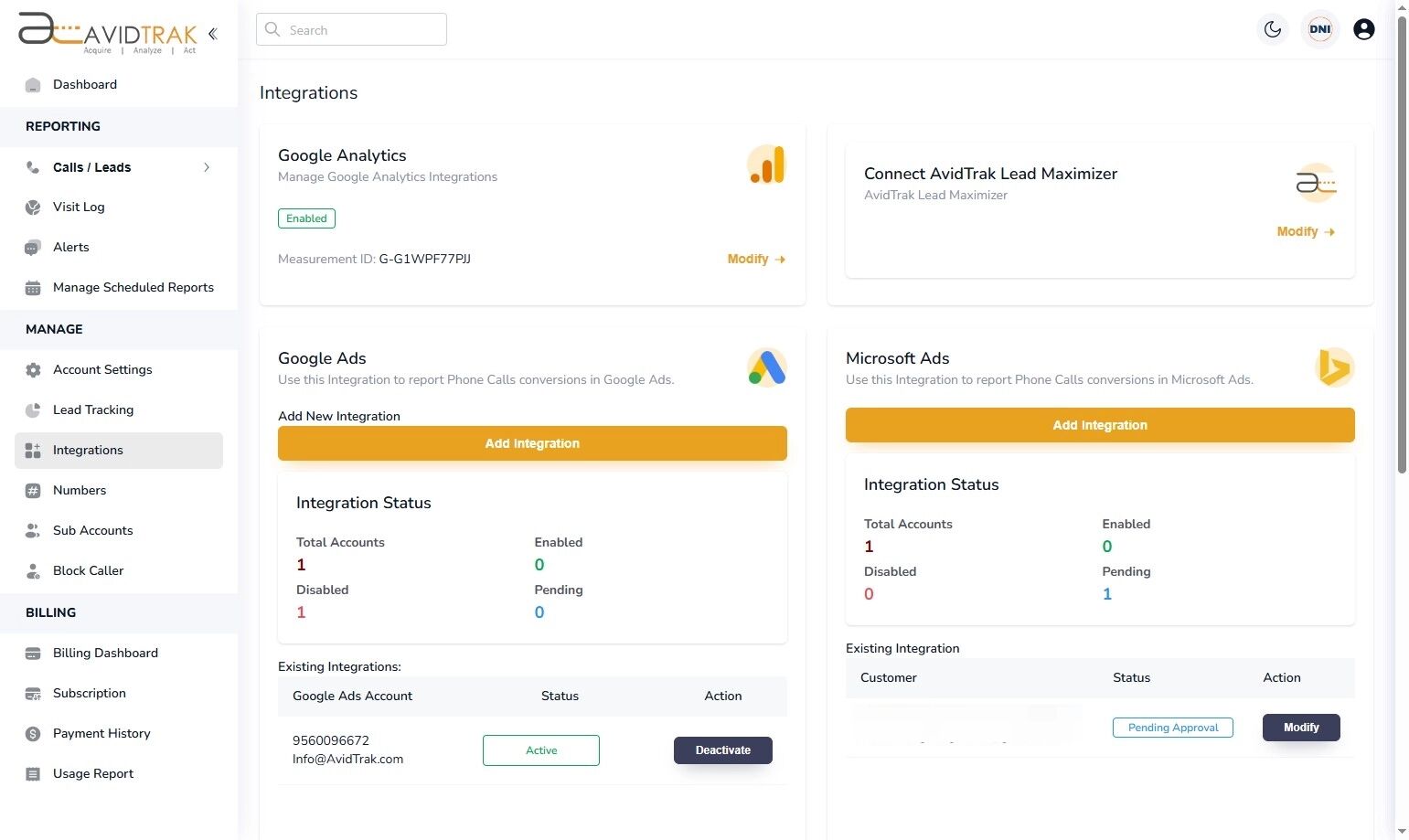 Microsoft Ads Integration