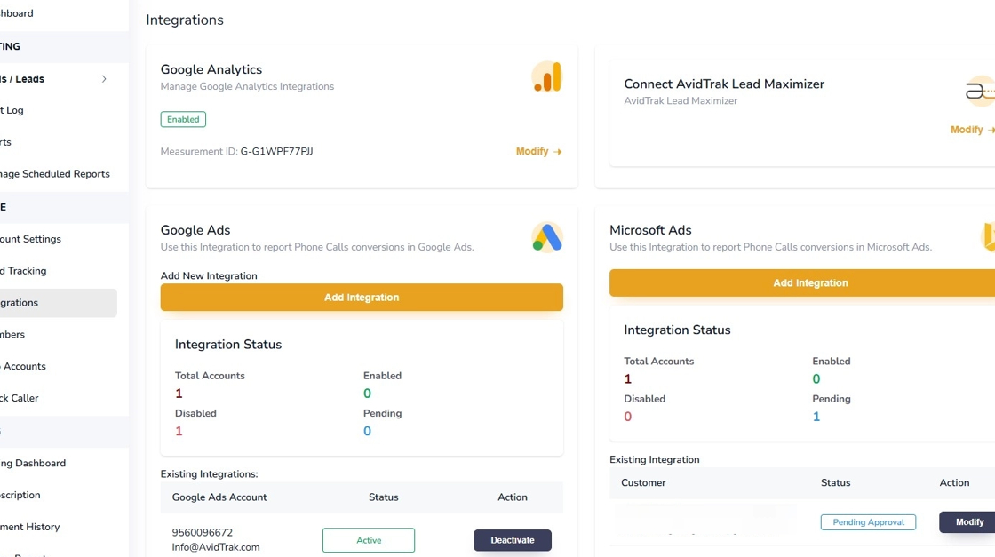 Microsoft Ads Integration
