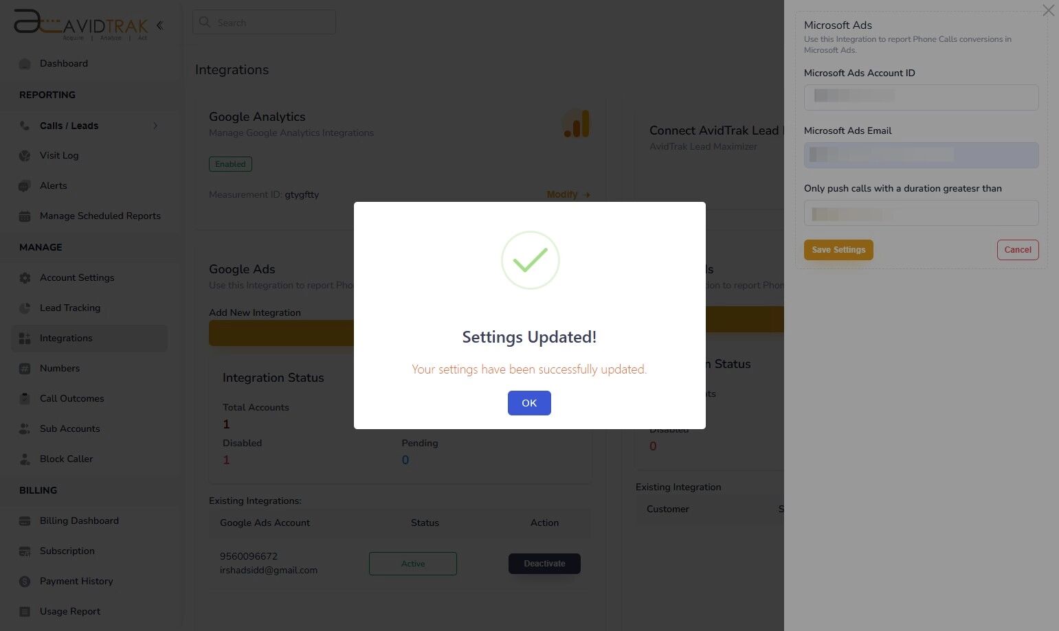Microsoft Ads Integration