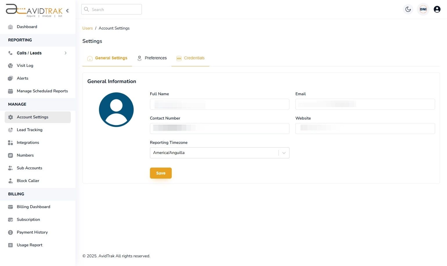 How to Update Your AvidTrak Password
