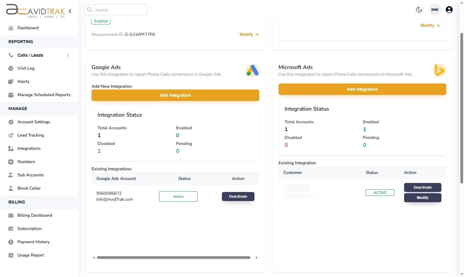 Microsoft Ads Integration