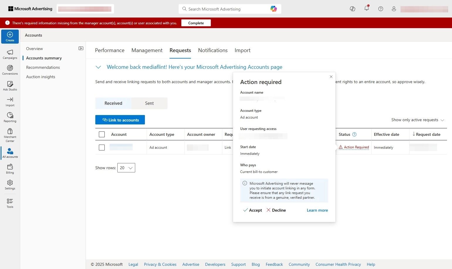 Microsoft Ads Integration