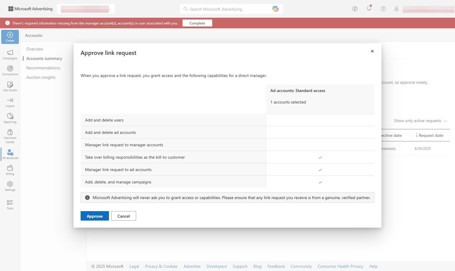 Microsoft Ads Integration